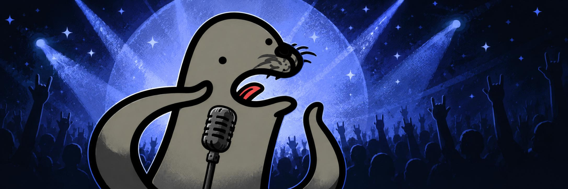 Homophobic seal singing on stage